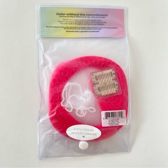INH Hair - Pink - Clip-in Hair Extensions - Picture 2 of 5